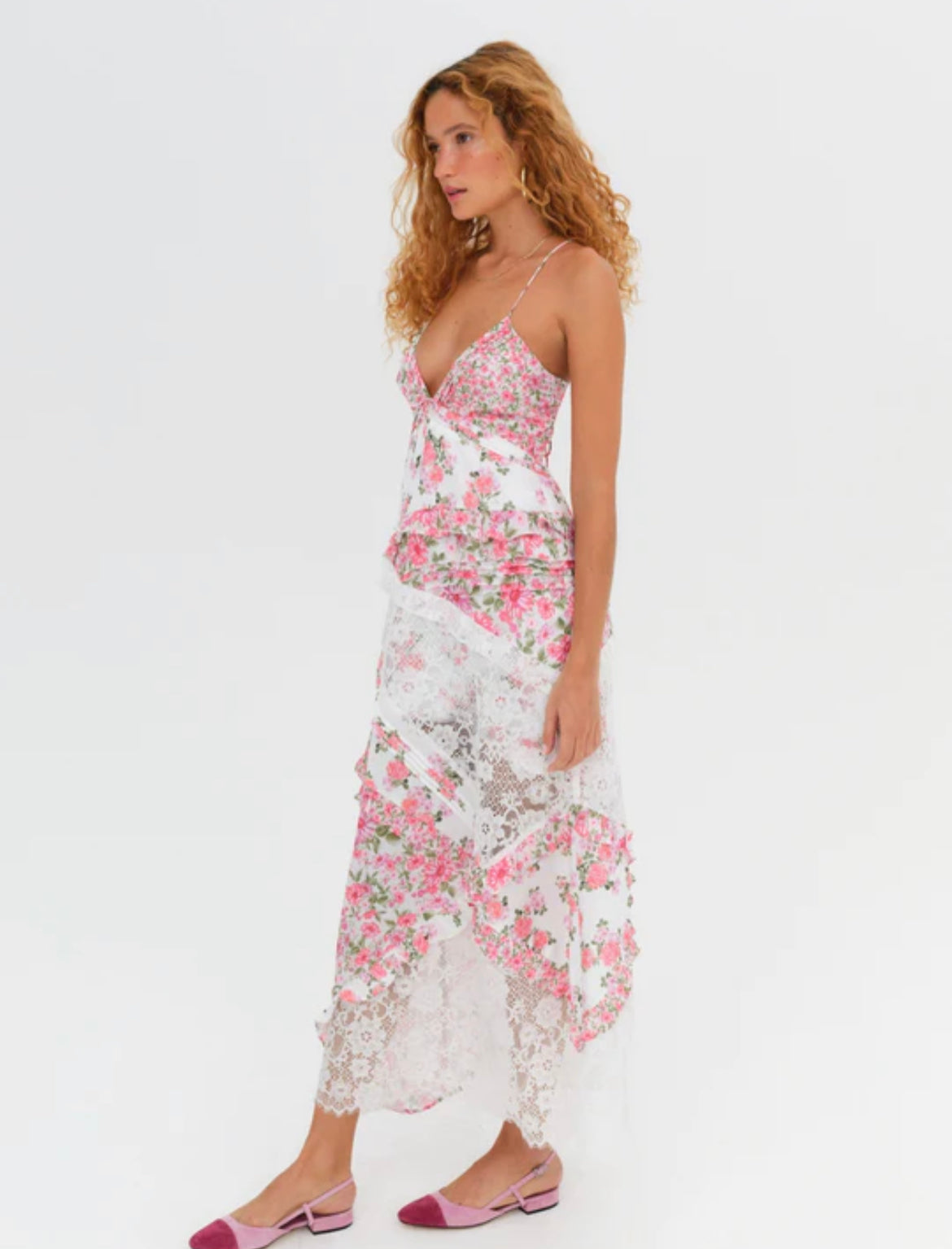For Love and Lemons - Rosalyn Maxi Pink - 8