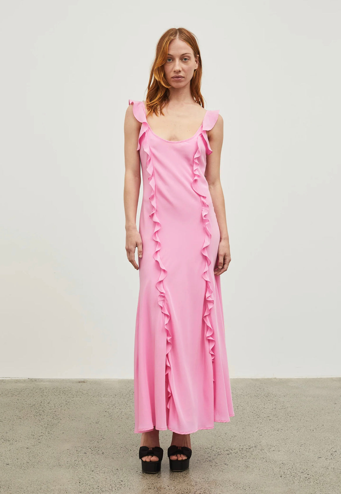 maggie marilyn pink dress $485 Maggie Marilyn Women's Pink Twice As Nice Long-Sleeve Silk Dress Size 8