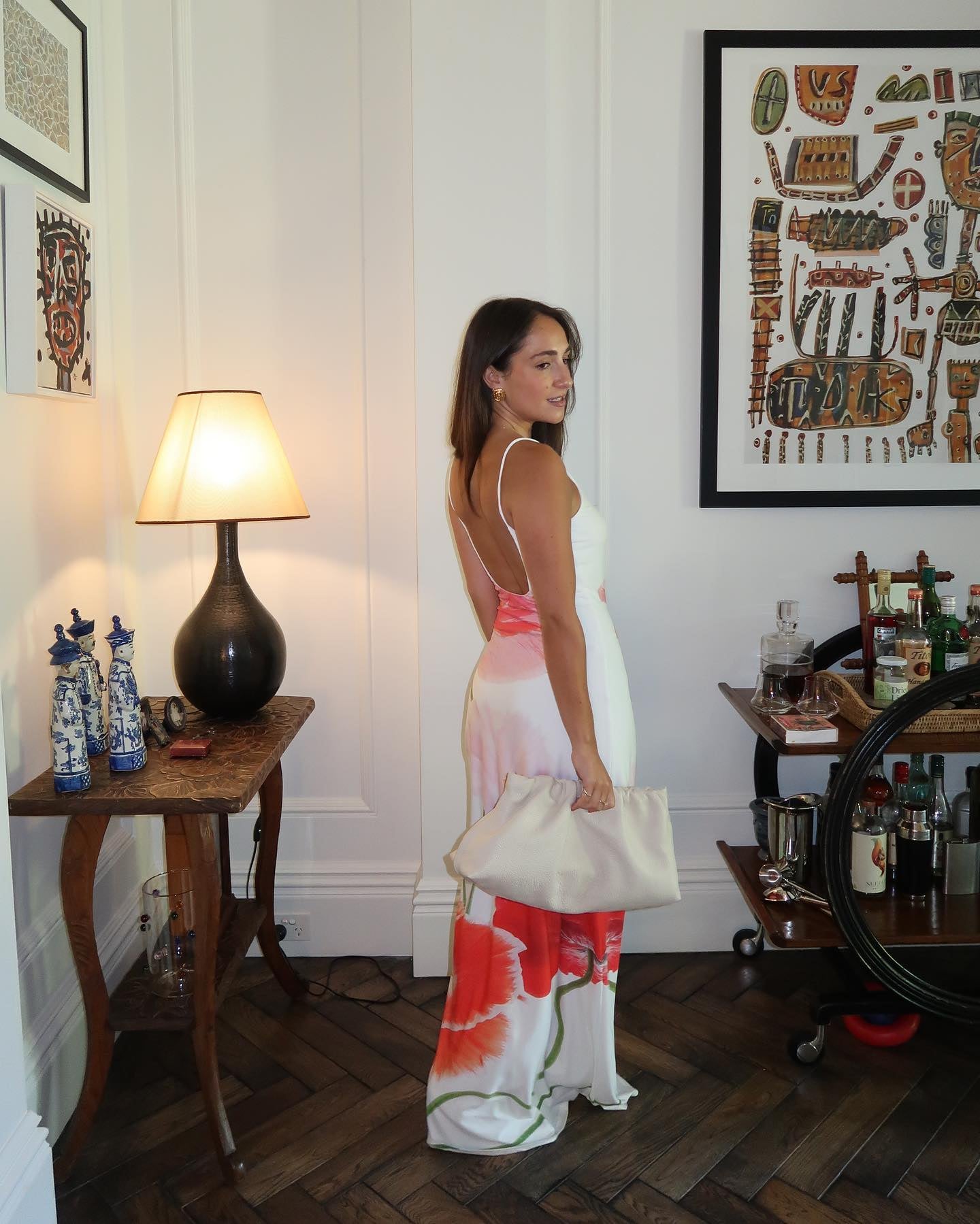 With Harper Lu - Low Back Citrus Poppy Maxi - 8
