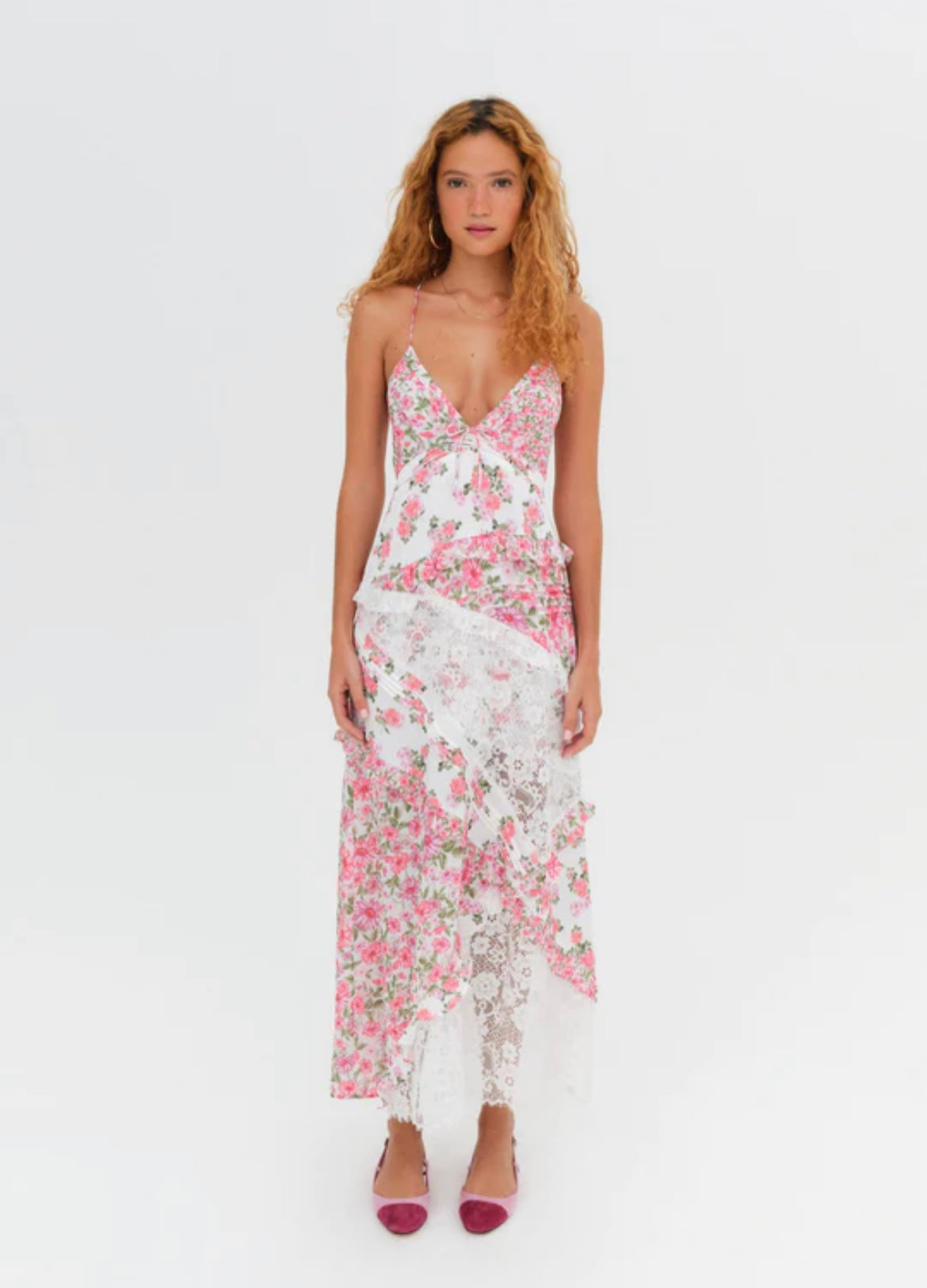 For Love and Lemons - Rosalyn Maxi Pink - 8