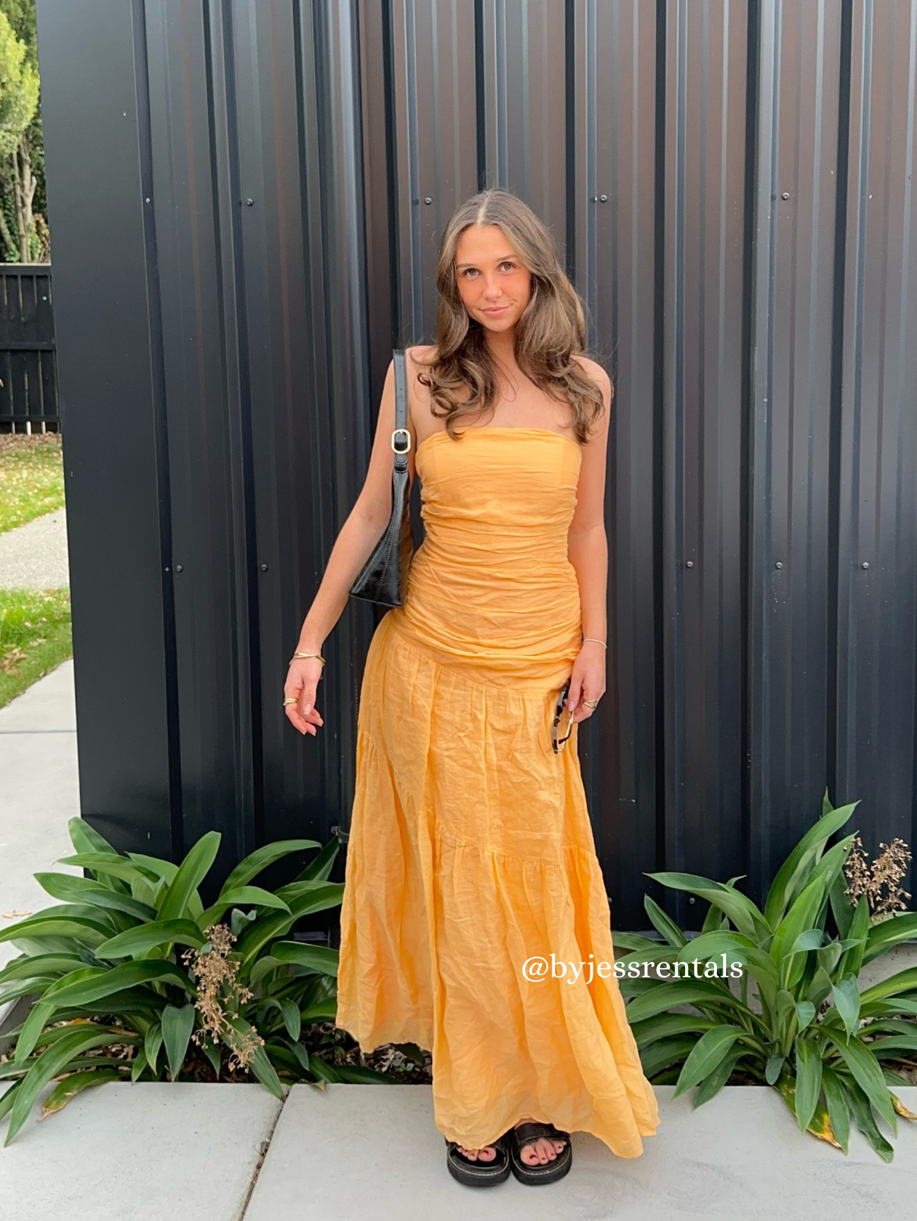 Issy - Isles Strapless Maxi Orange Sorbet - 8