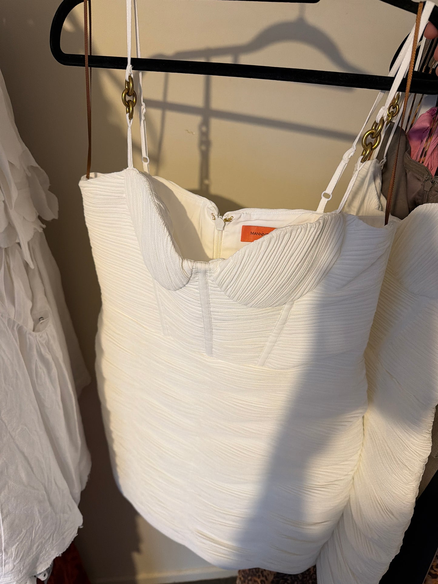 SALE: Manning Cartell - Double Time Pleat Mini White - 10