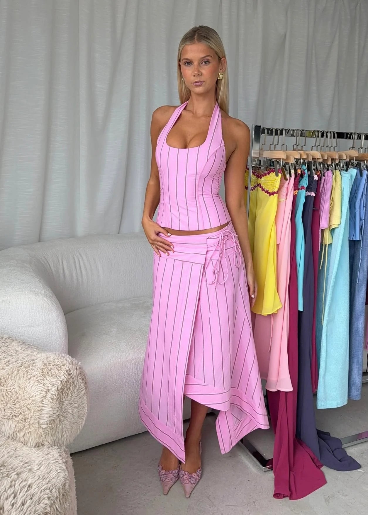 I Am Delilah - Sabrina Maxi Set Pink Sangria - 10