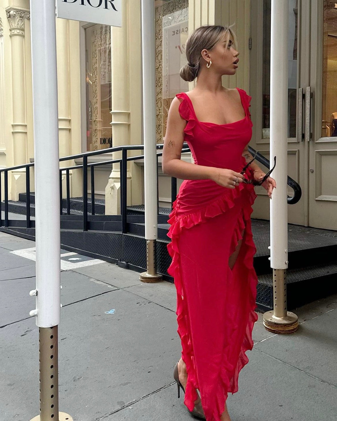 House of CB - Ariela Maxi Red - 8