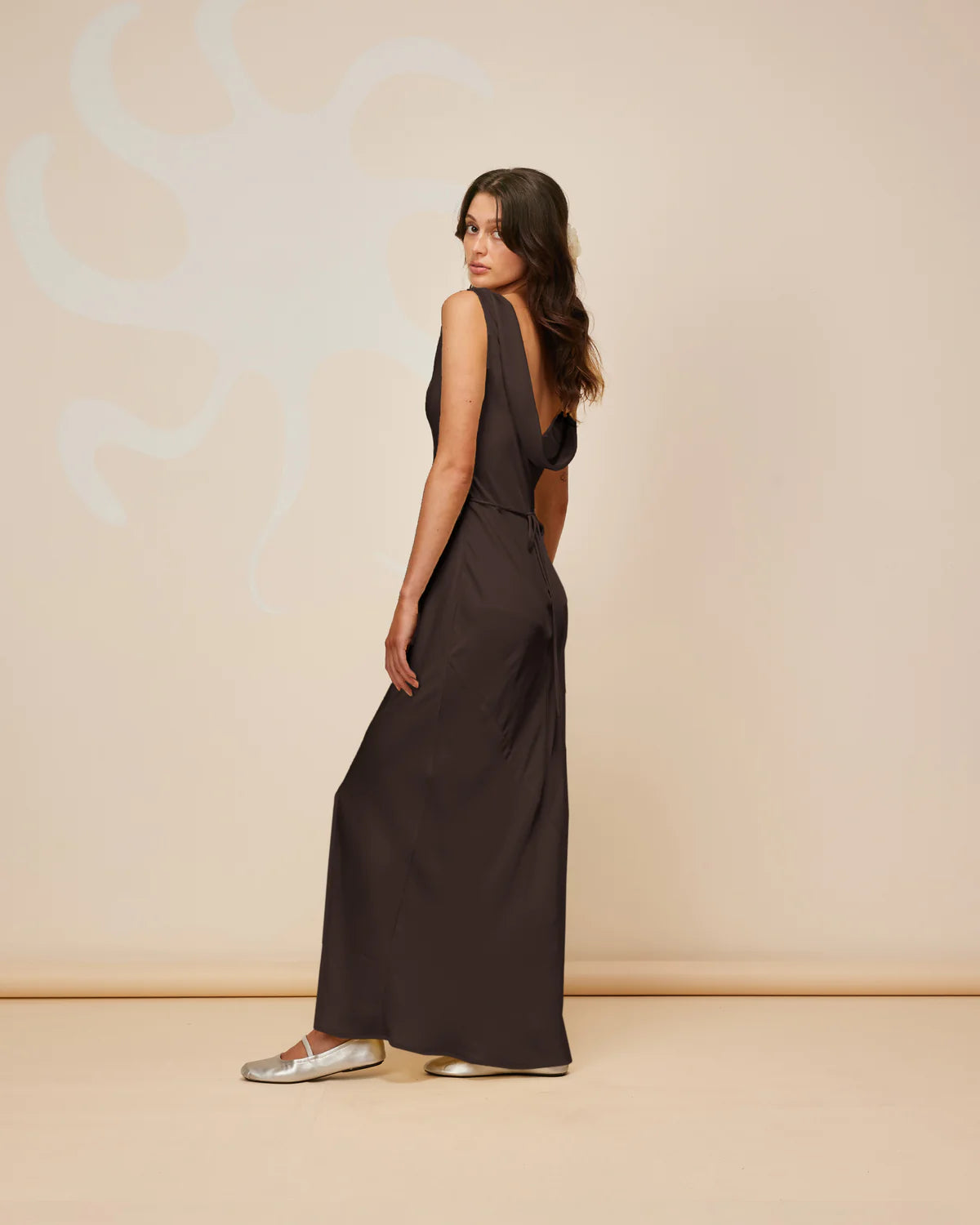 Ruby - Firebird Cowl Gown Espresso - 6