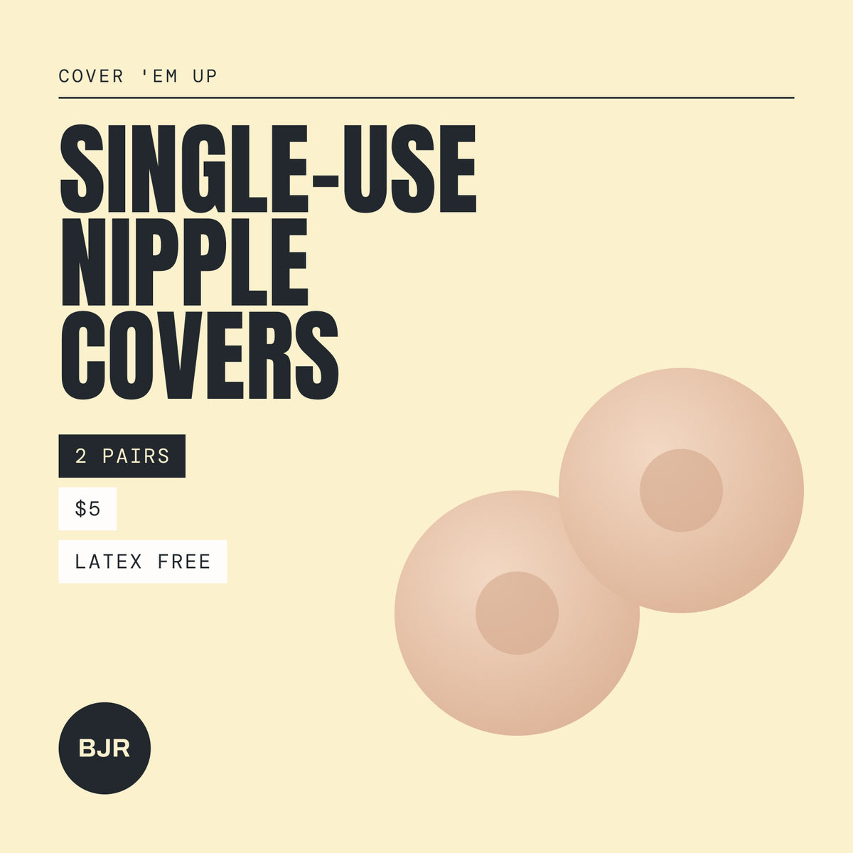 Upi Whakamahi Kotahi 'Em Up Nipple Covers Pack