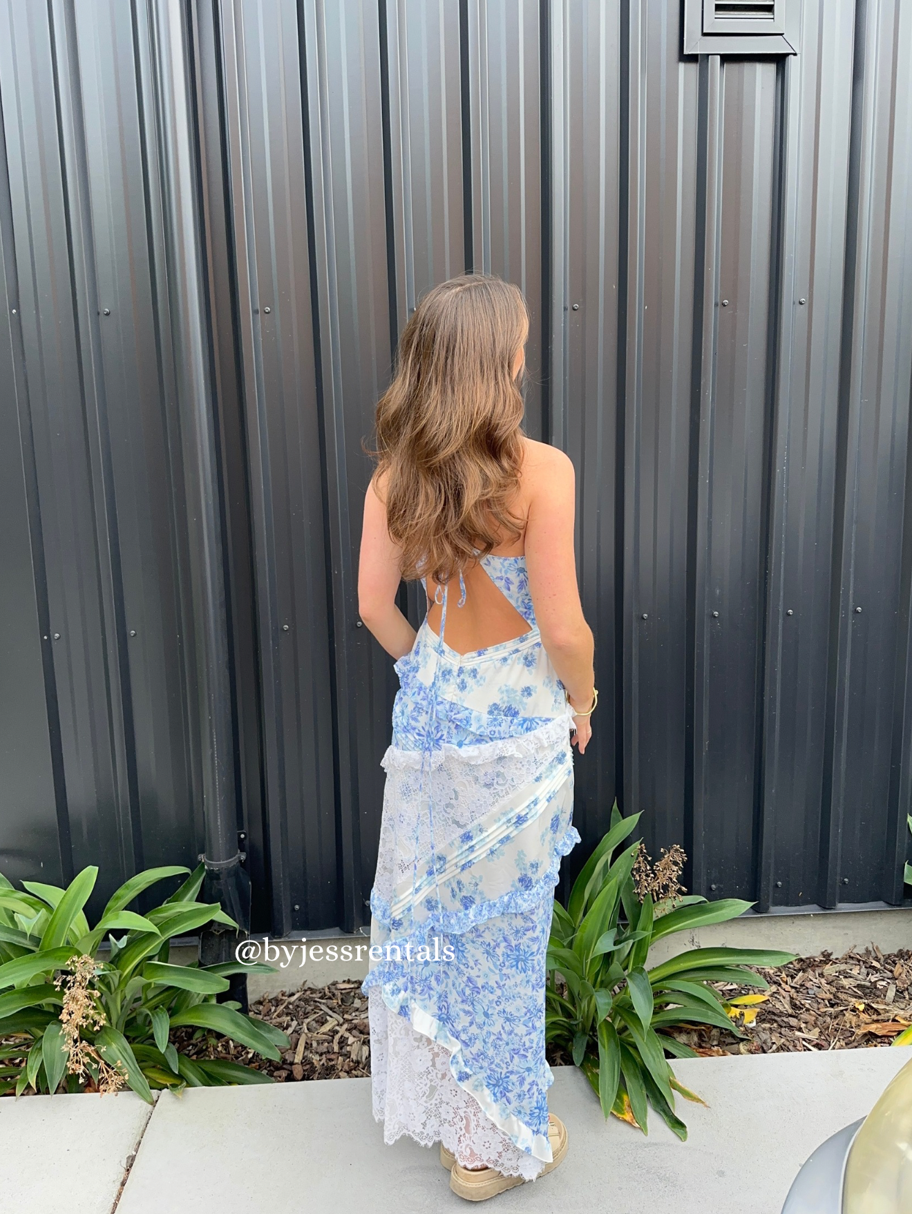 fitted lace wedding dress For Love and Lemons - Rosalyn Maxi Blue fitted lace wedding dress For Love and Lemons - Rosalyn Maxi Blue