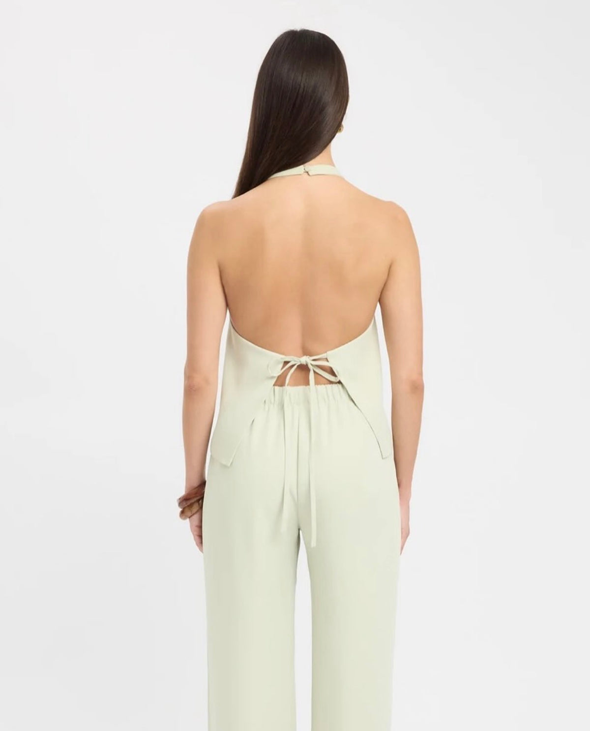 Maria Top Pistachio by Kookai - green top for hire, size 8 (photo 3)