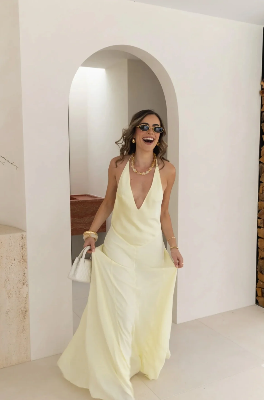 Sneaky Link X Jaz Hand - V Neck Maxi Butter - 10